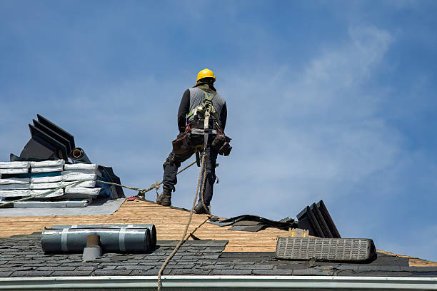 Professional Roofing technician working in Leicester, NC